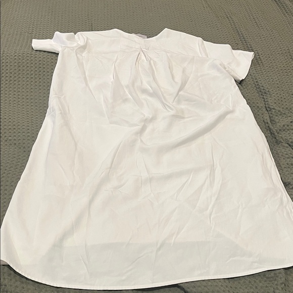 Everlane White Short Sleeve Dress - Picture 5 of 6